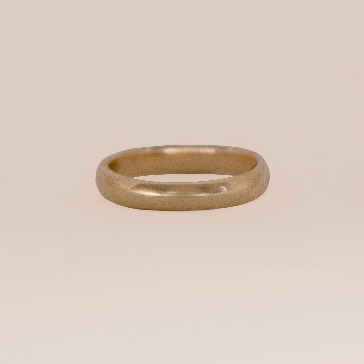 Classic D-shape Wedding Band - 3.5mm Ring