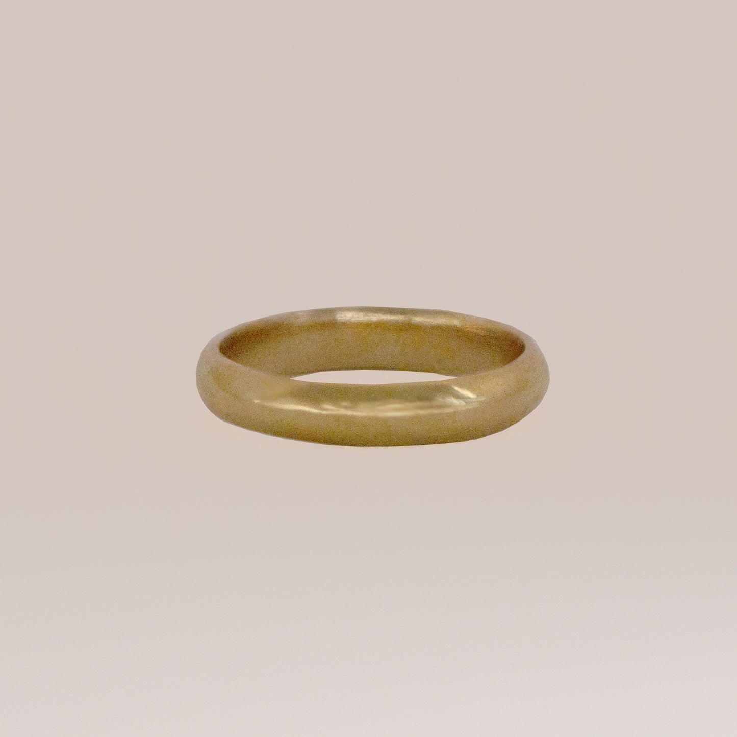 Classic D-Shape Wedding Band - 4mm Ring