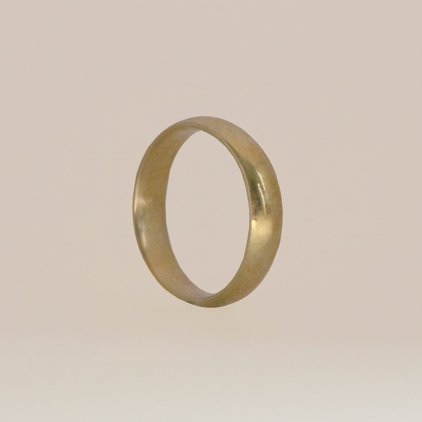 Classic D-Shape Wedding Band - 4mm Ring