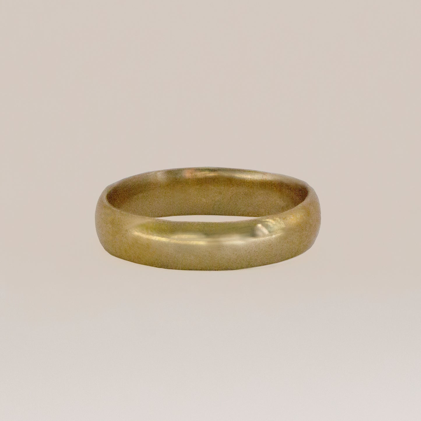 Classic D-shape Wedding Band - 5mm Ring