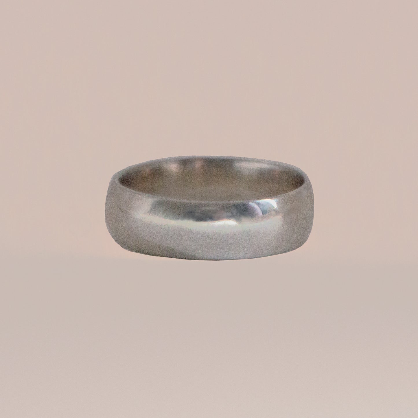 Classic D-Shape Wedding Band - 6mm