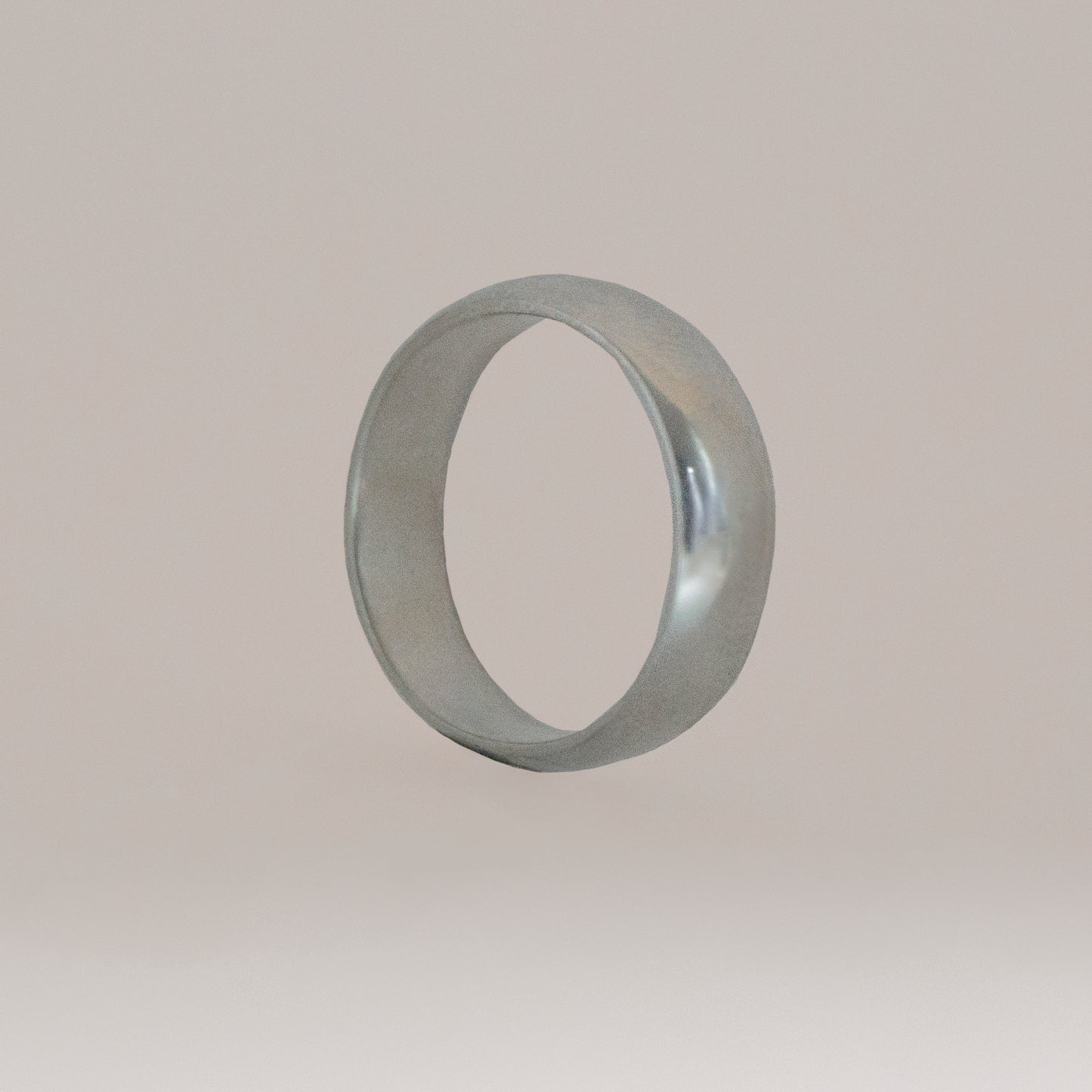 Classic D-Shape Wedding Band - 6mm