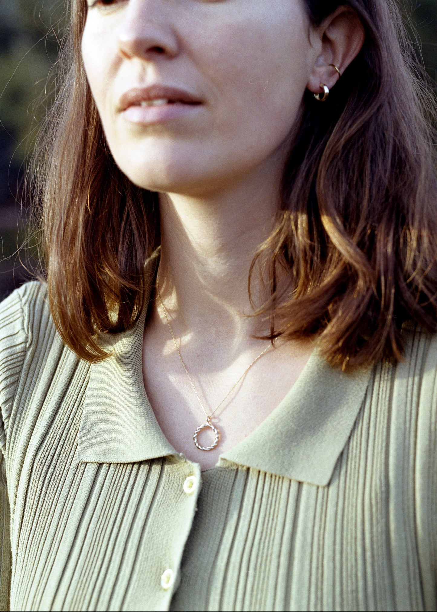 Mini Mala Hoop Earrings