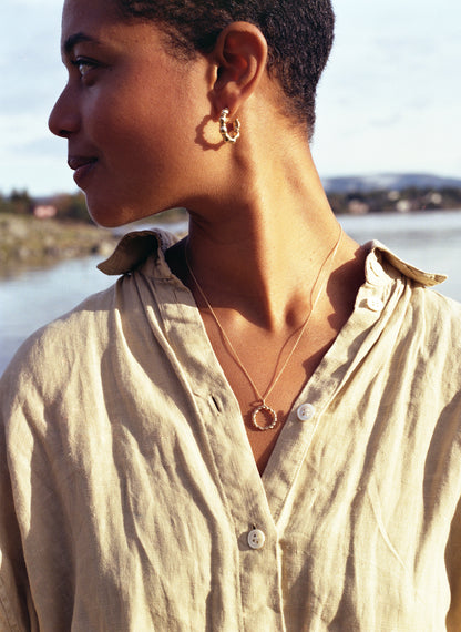 Crescent Hoop earrings